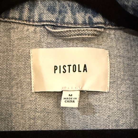Pistola Blue Denim Mandy Jean Jacket with Studs EUC - Picture 5 of 7